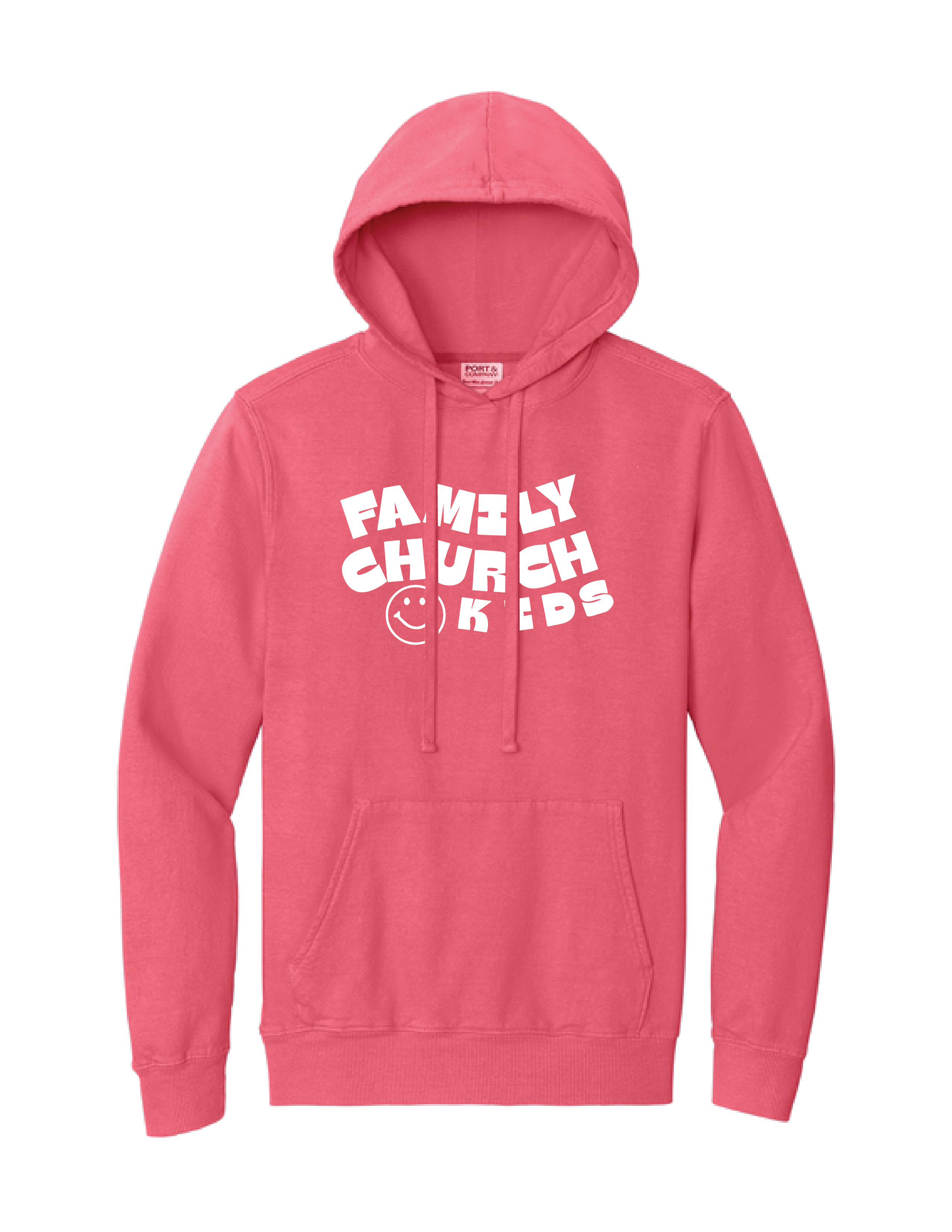 Family Church Kids Adult Beach Wash Hoodie