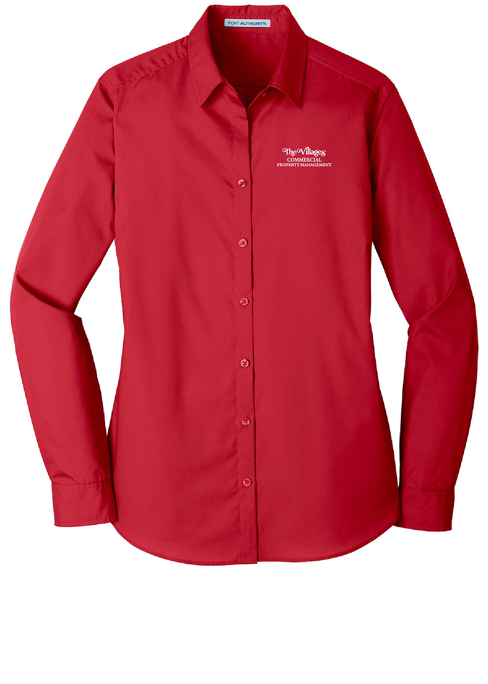 Thumbnail: Port Authority Ladies Long Sleeve Carefree Poplin Shirt (LW100)