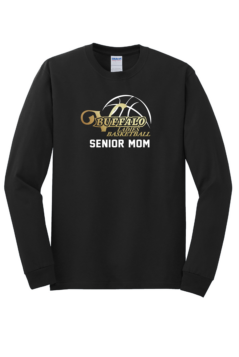 Thumbnail: Unisex Heavy Cotton Long-Sleeve Tee (Ladies Basketball)