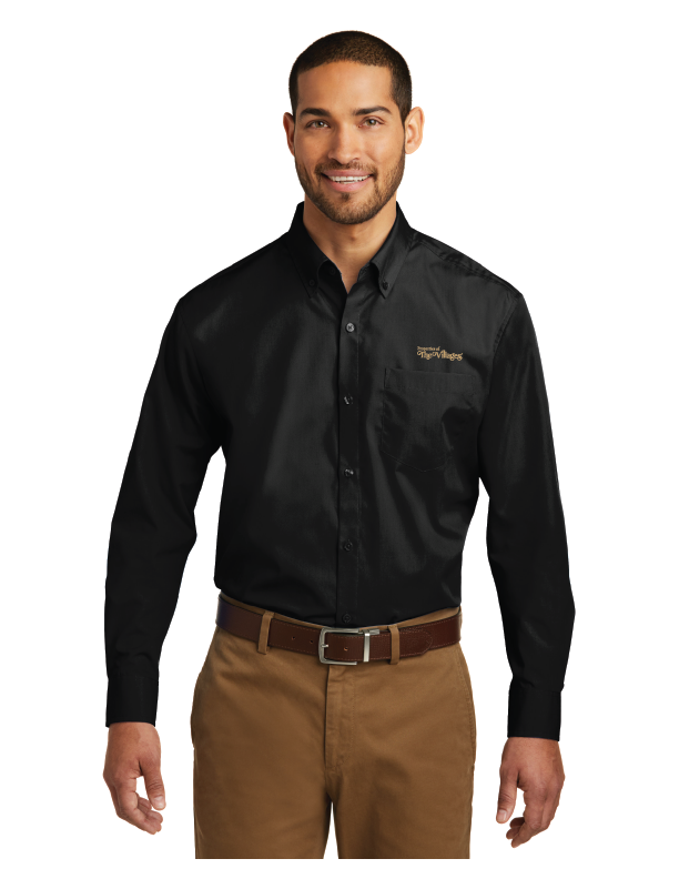 Thumbnail: Port Authority® Long Sleeve Carefree Poplin Shirt