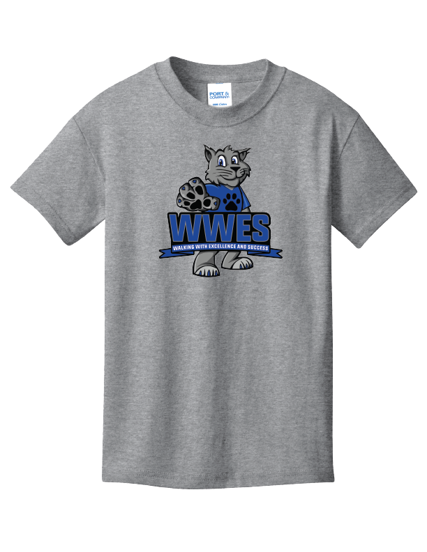 Youth Athletic Hthr. Crewneck Cotton S/s Tee