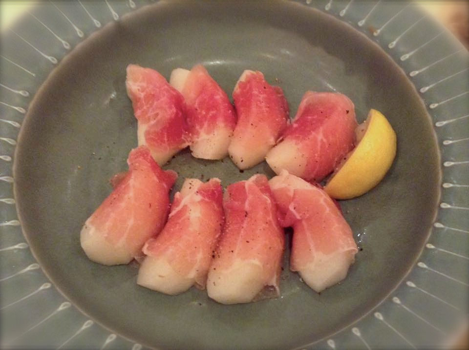 食べる瞑想 和梨と生ハム