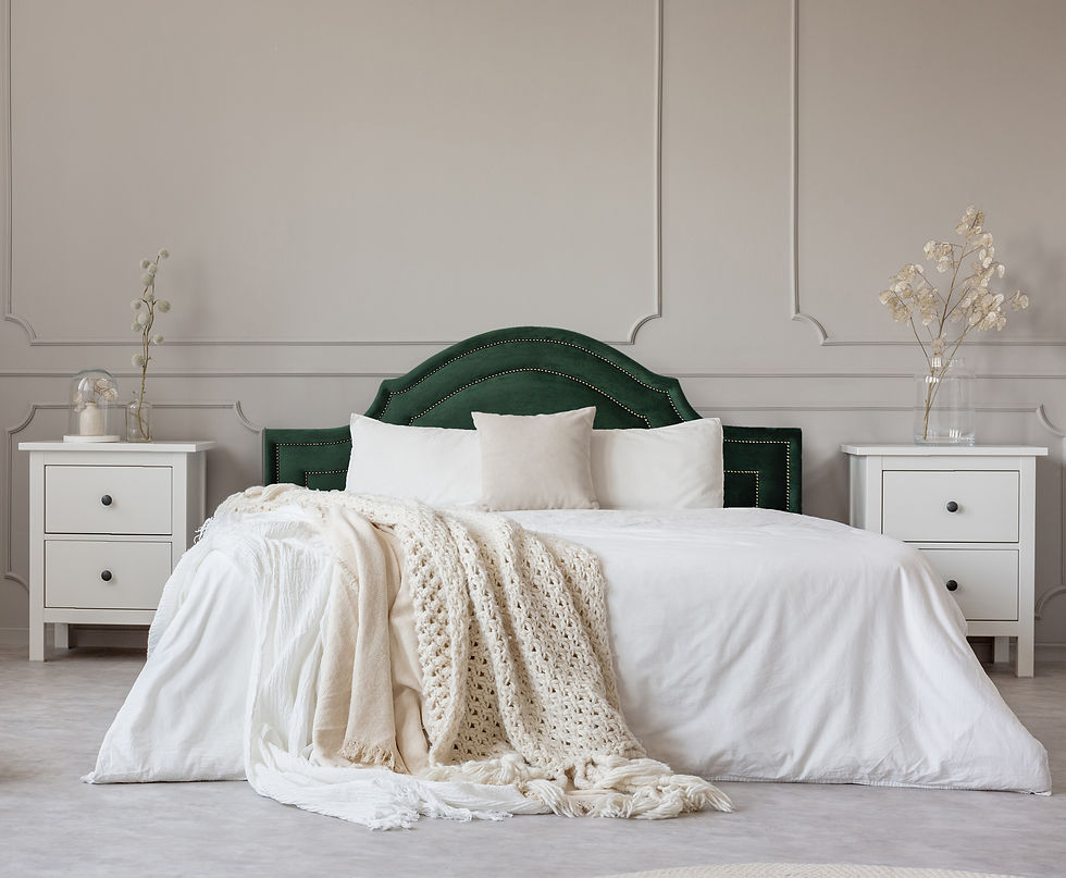 Thumbnail: Cabeceira Queen Tacha Provençal Dupla Veludo