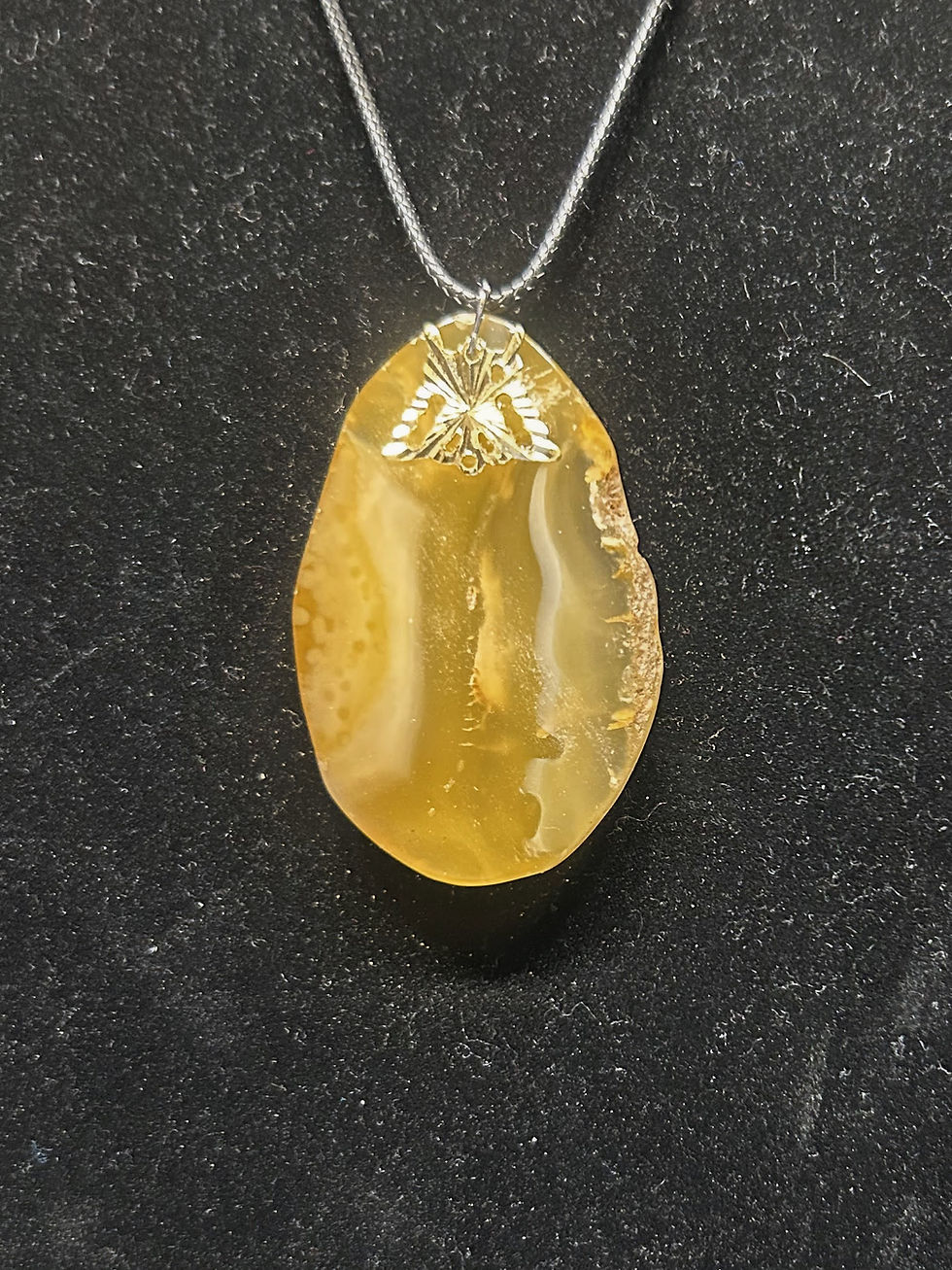 Thumbnail: Yellow Stone Pendant necklaces