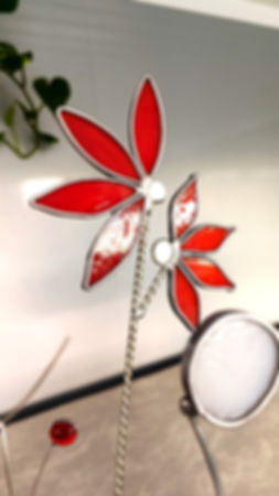 Double red flower