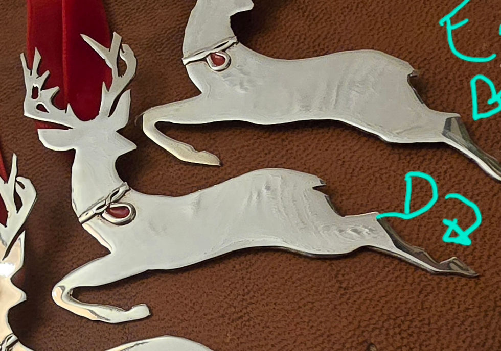 Thumbnail: Sterling Silver Reindeer