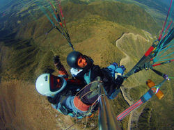 Paragliding in patagonia