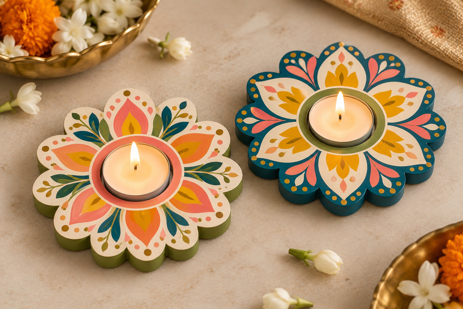 Festive Spl: Decorate Tealight Holders