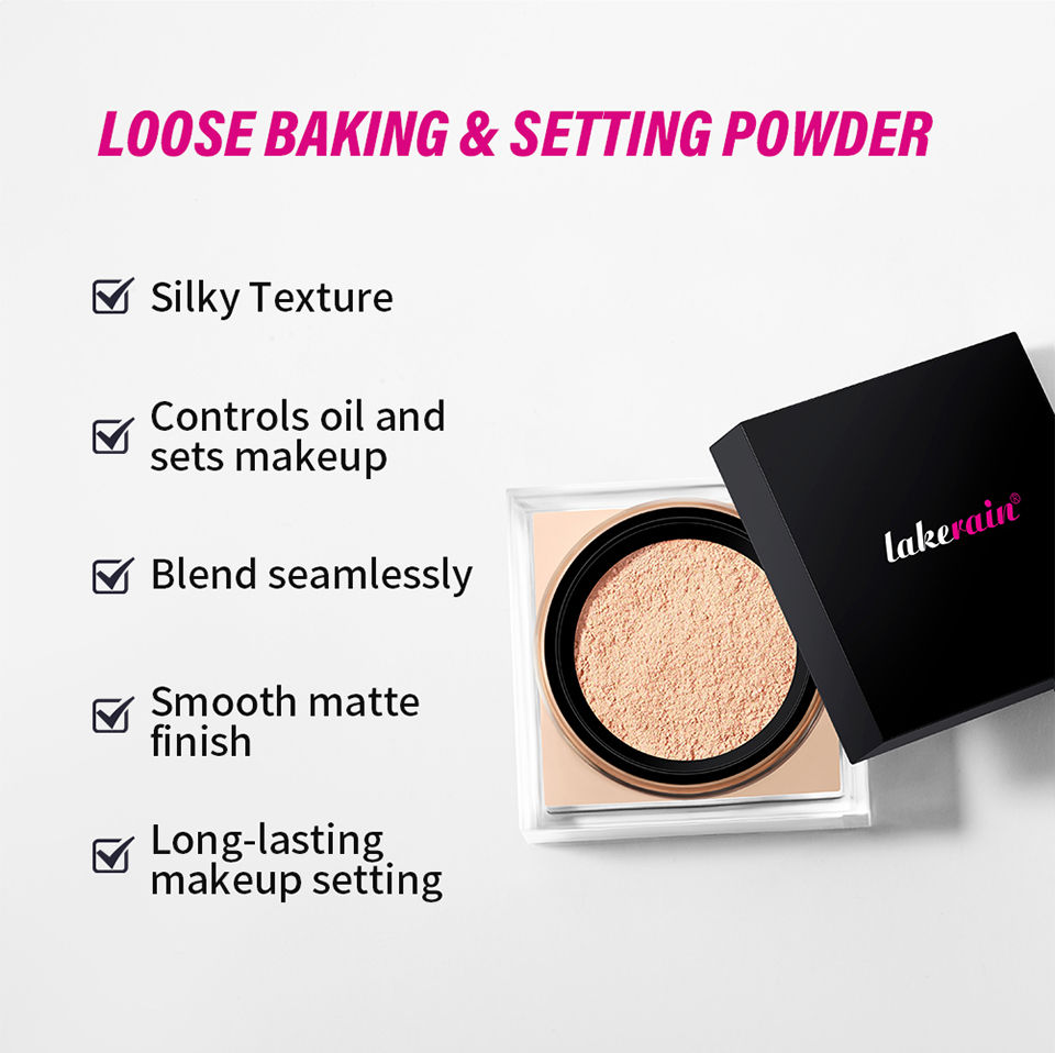 Miniatura: lakerain Waterproof Loose Setting Powder – Matte Oil Control