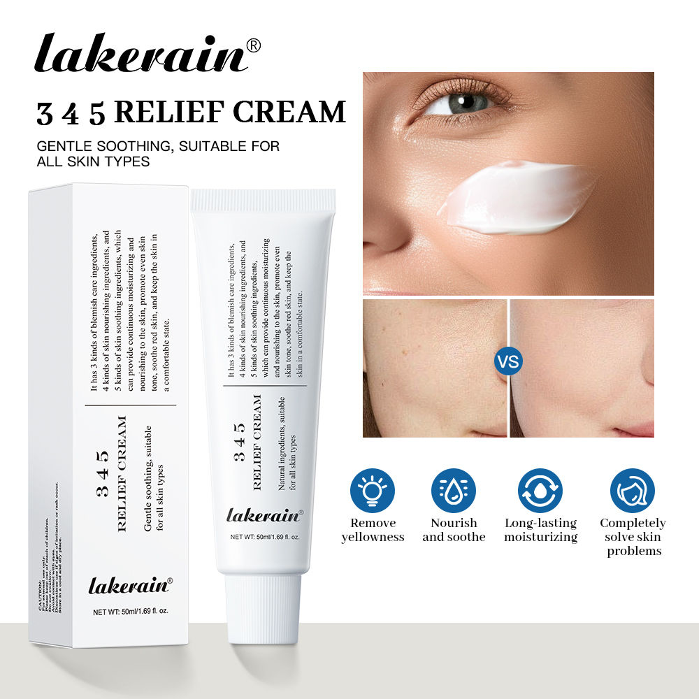 Lakerain 345 Relief Cream – Blemish Repair, Soothing & Deeply Moisturising 50ml