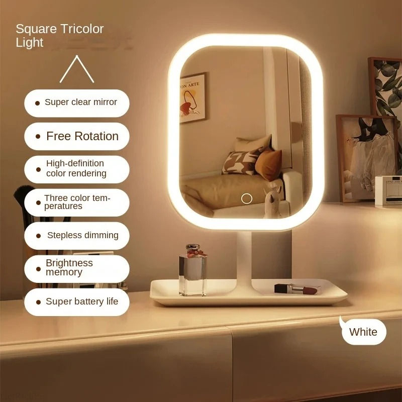 Miniatura: LED Designer Vanity Mirror – 3 Light Modes Touch Screen Table