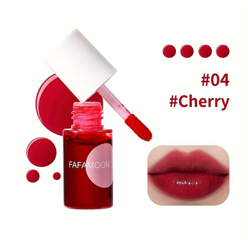 Miniatura: Fafamoon 4-Colour Fruity Water Gloss Lip Tint – Waterproof Liquid Lipstick 🍎🍓