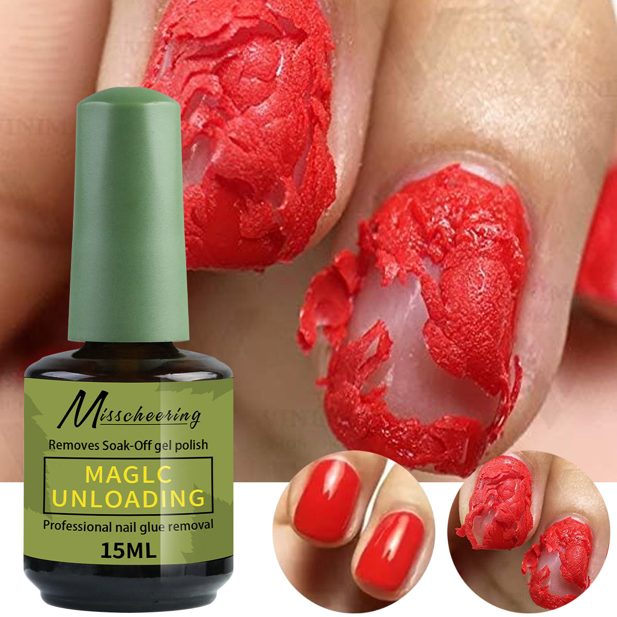 Misscheering 15ml Magic Fast Gel Polish Remover – UV Soak Off Burst Gel 15ml 💅✨