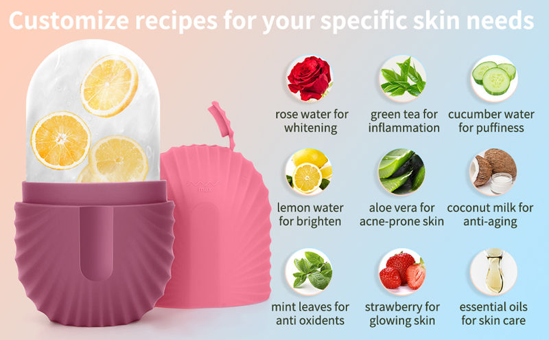 Miniatura: Silicone Ice Face Roller – Ice Cube Mould for Eye Puffiness & Pore Tightening ✨