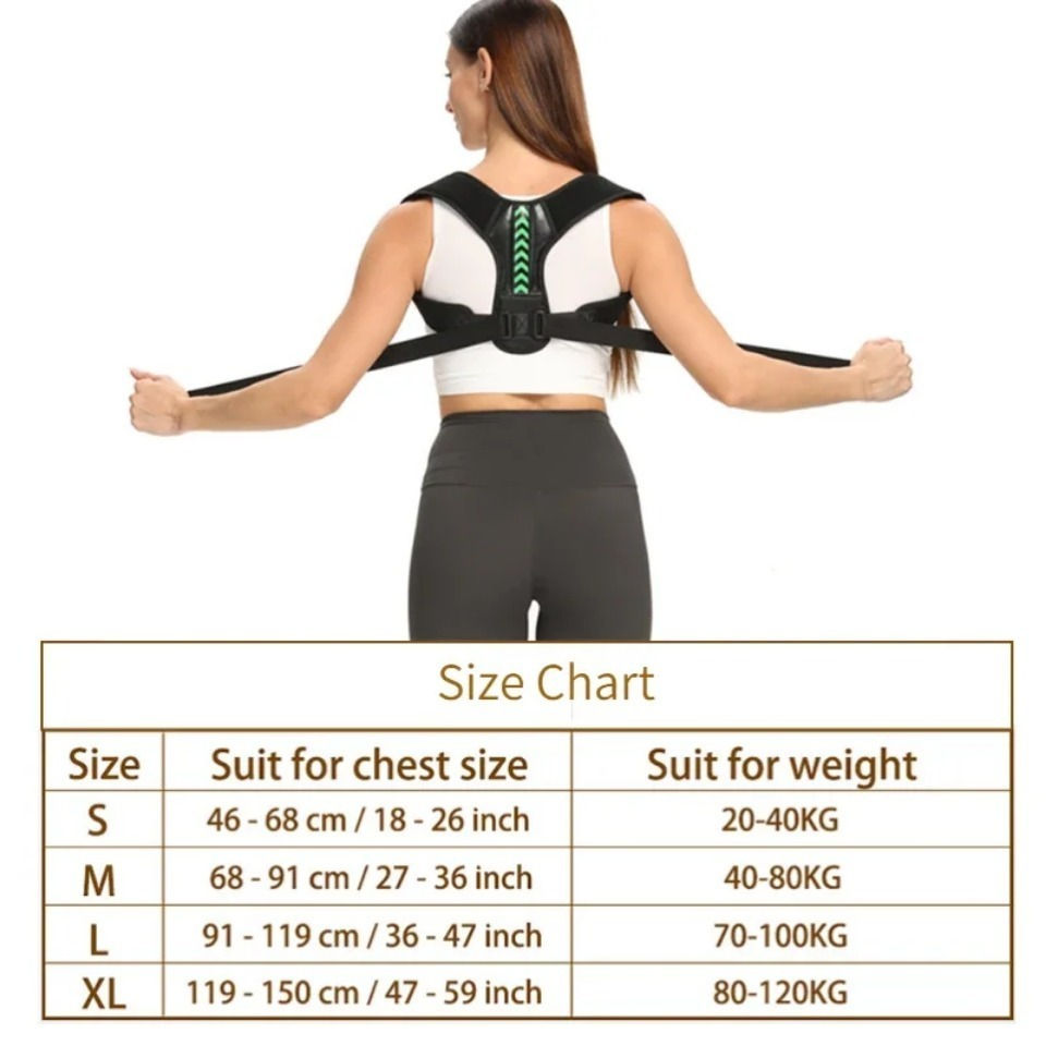 Miniatura: Adjustable Posture Corrector Brace – Upper Back & Clavicle Support Belt 🧍‍♀️✨