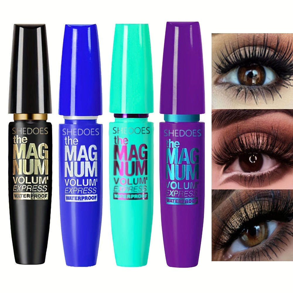 4D Silk Fiber Black Mascara – Waterproof Volumising & Lengthening Express ✨