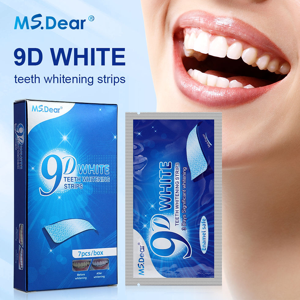 Miniatura: 9D White Teeth Whitening Strips – Enamel-Safe, Elastic & Fast-Acting 😁✨