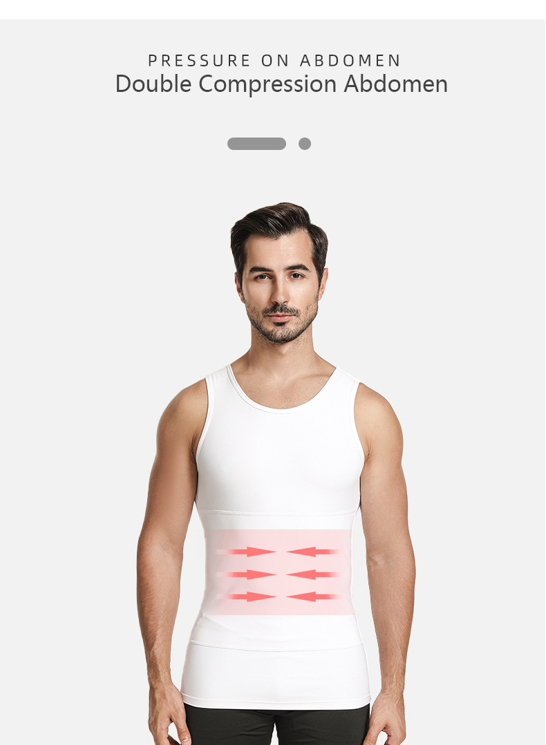Miniatura: YBFDO Men's Seamless Slimming Compression Vest – Tummy Control Body Shaper 💪