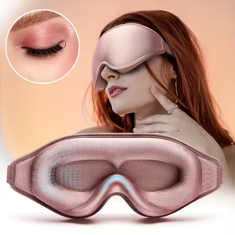 Super Soft 3D Contour Sleeping Mask – 100% Blackout Eye Mask