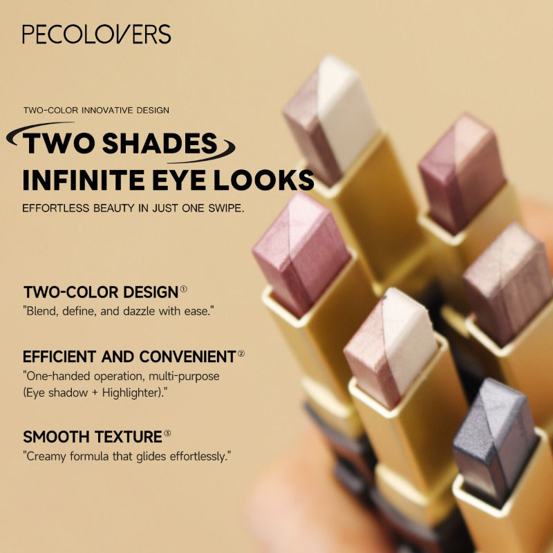 Miniatura: Dual-Colour Gradient Eyeshadow Stick – Waterproof Shimmer Crayon