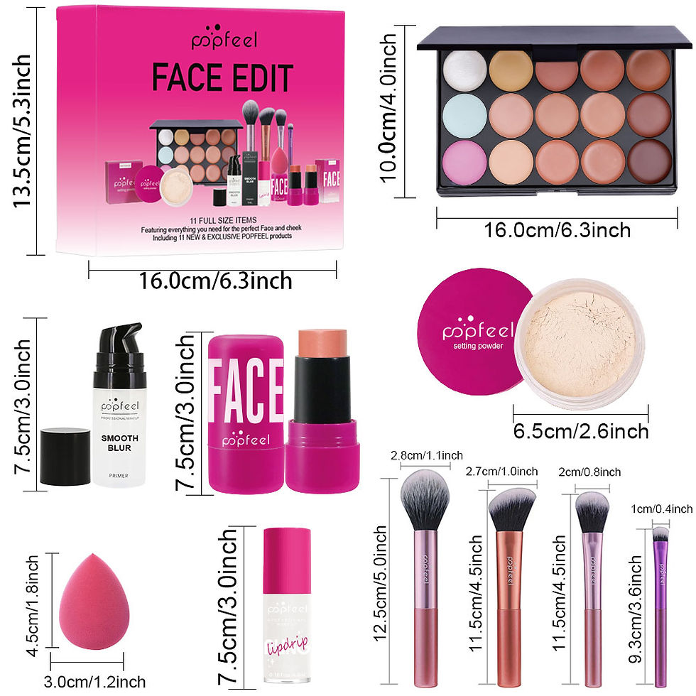 Miniatura: POPFEEL Face Makeup Kit – All-In-One Professional Face & Cheek Collection