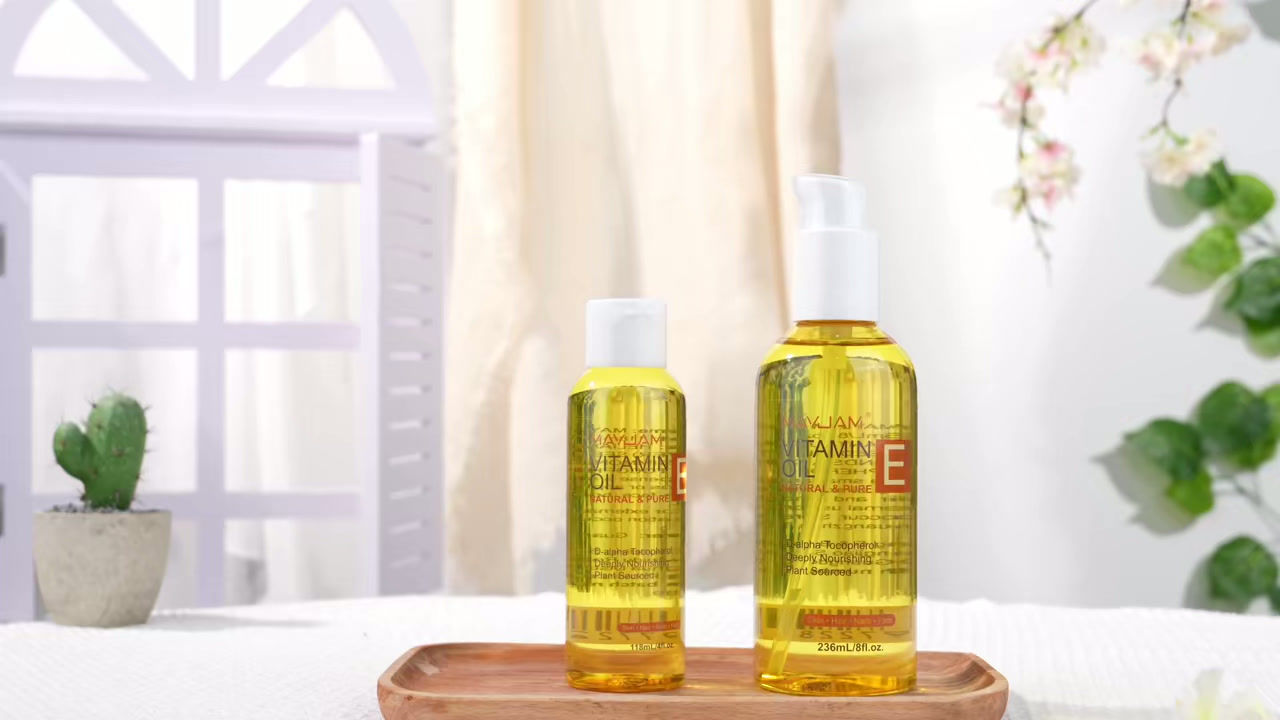 MAYJAM Natural Vitamin E Oil – D-alpha Tocopherol for Face, Hair, Nails & Skin
