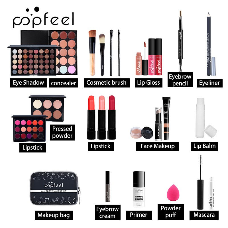 Miniatura: POPFEEL All-In-One Makeup Kit – The Ultimate Beauty Collection 💄✨