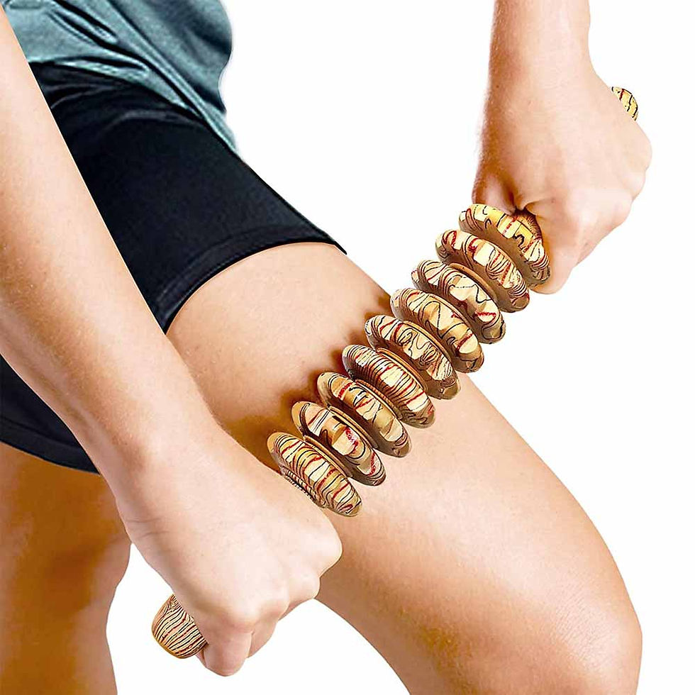 Miniatura: Handheld Wooden Massage Roller Stick –Trigger Point Muscle Therapy & Relief Tool