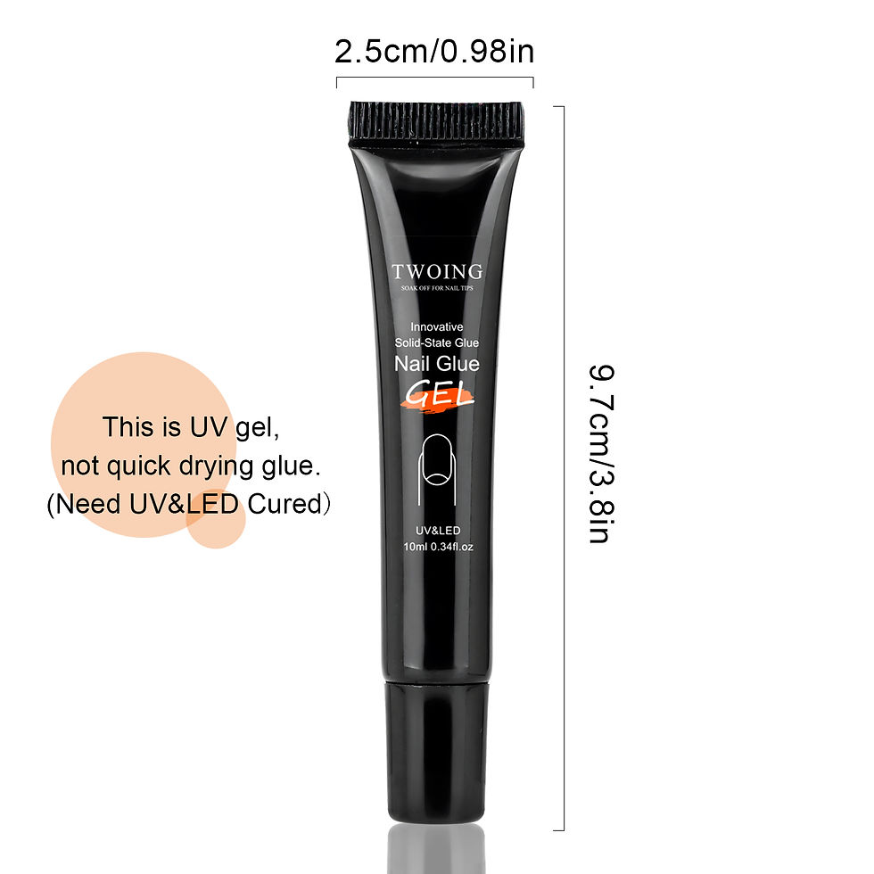 Miniatura: Solid Nail Glue Gel for Press-On & Acrylic Tips – Long-Lasting UV/LED Adhesive ✨