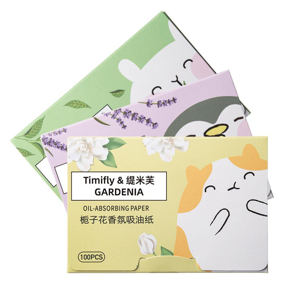 100-Piece Portable Facial Oil Blotting Paper – Mattifying Oil Control Sheets 🌿