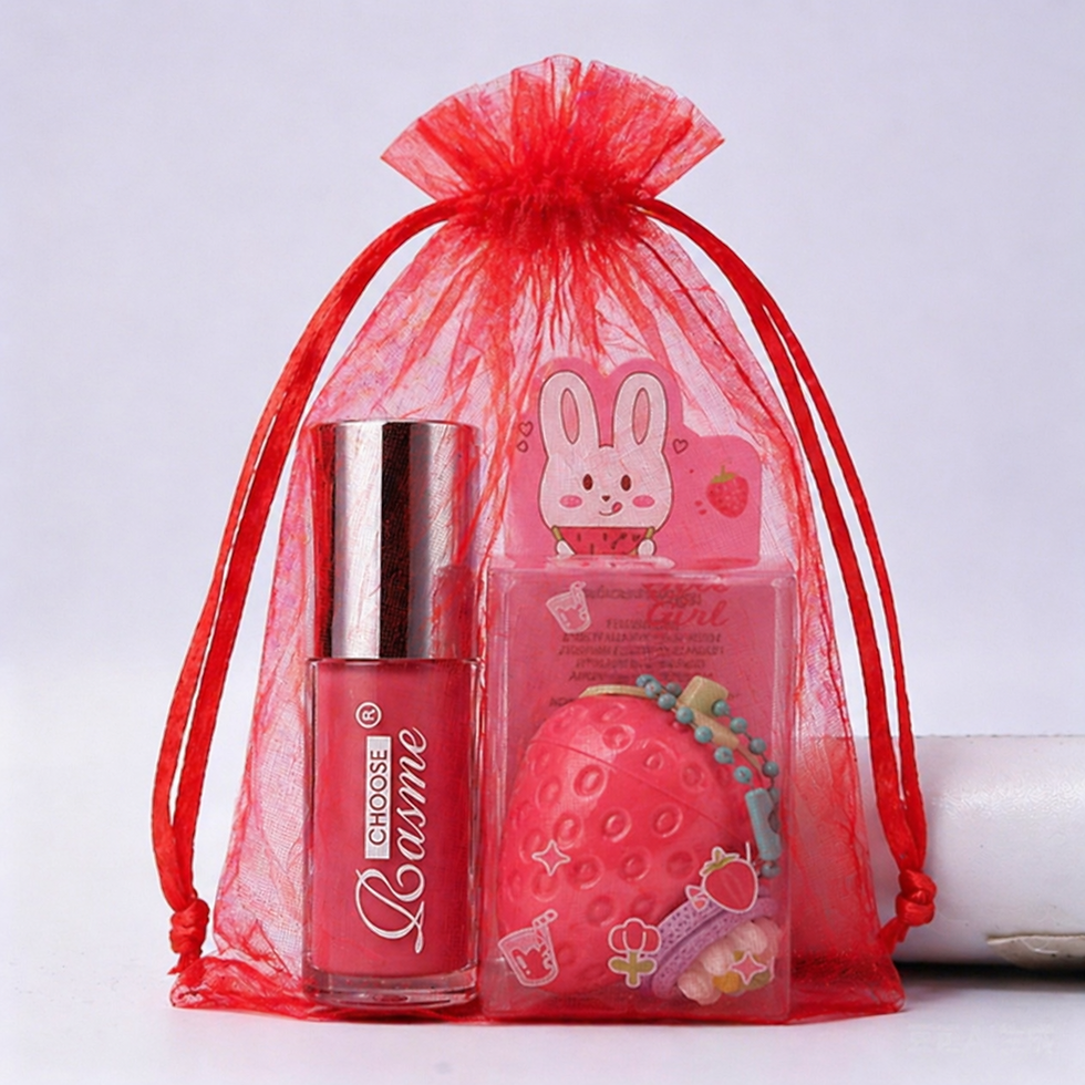 Miniatura: Moisturising Strawberry Lip Balm Gloss – Anti-Chapping Winter Care