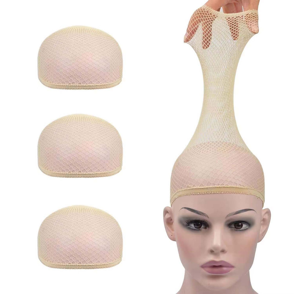 Miniatura: Breathable Fishnet Wig Cap – Elastic & Stretchable Hair Net for Wigs ✨