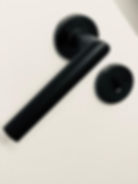pvd coated door handle black