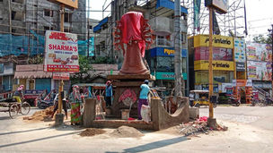 শহরে কুড়ি ফুটের স্থায়ী দুর্গা, নামকরণ গৌড়ী মোড়?