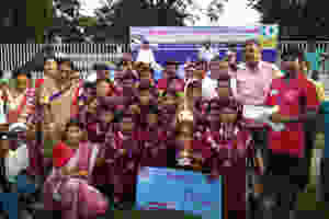 Malda district team champion in the under 14 football championship