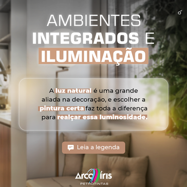 DICA: Ambientes integrados e iluminados