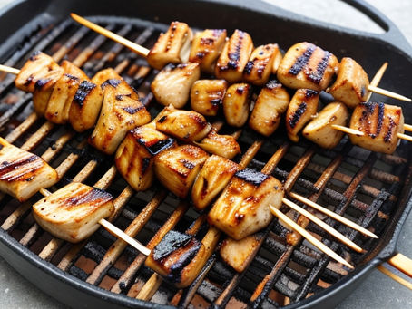 Memories Around the Grill: Honey Garlic Chicken Skewers