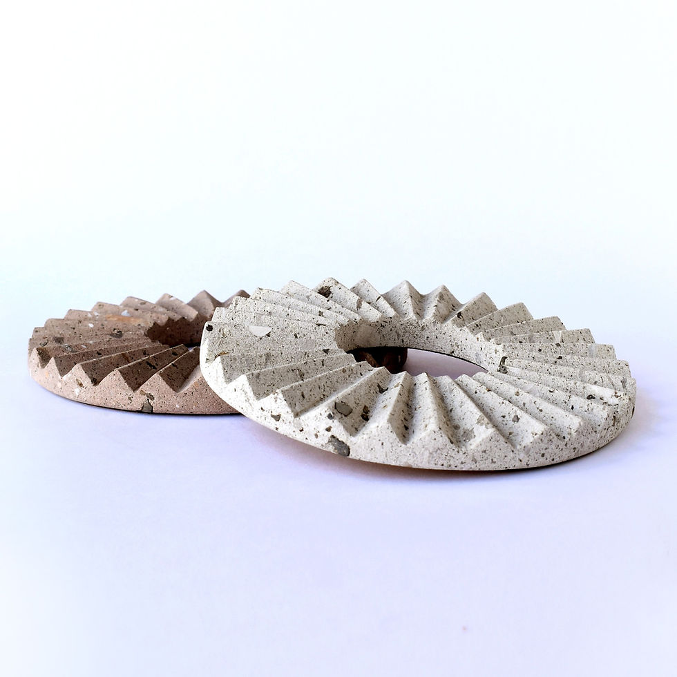 Thumbnail: Set of 2 Quarry Stone Kitchen Trivets. Pot Holders Set.