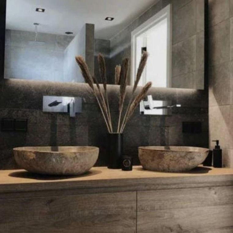 Miniatura: Rio Natural River Stone Vessel Sink Washbasin