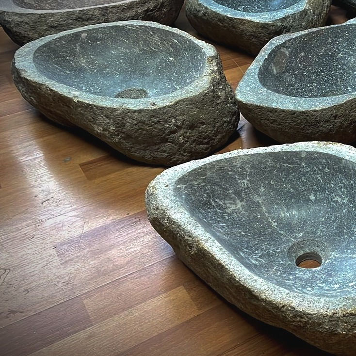 Miniatura: Rio Natural River Stone Vessel Sink Washbasin