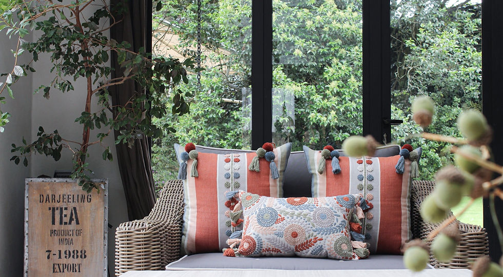 Miniatura: Botany Collection Authentic Mexican Throw Pillow Luxury Cover Set