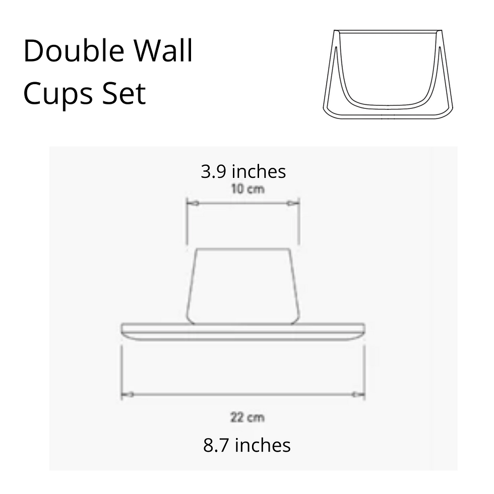 Miniatura: Brown Ceramic Espresso Cups Set w/ Tzalam Wooden Plates.