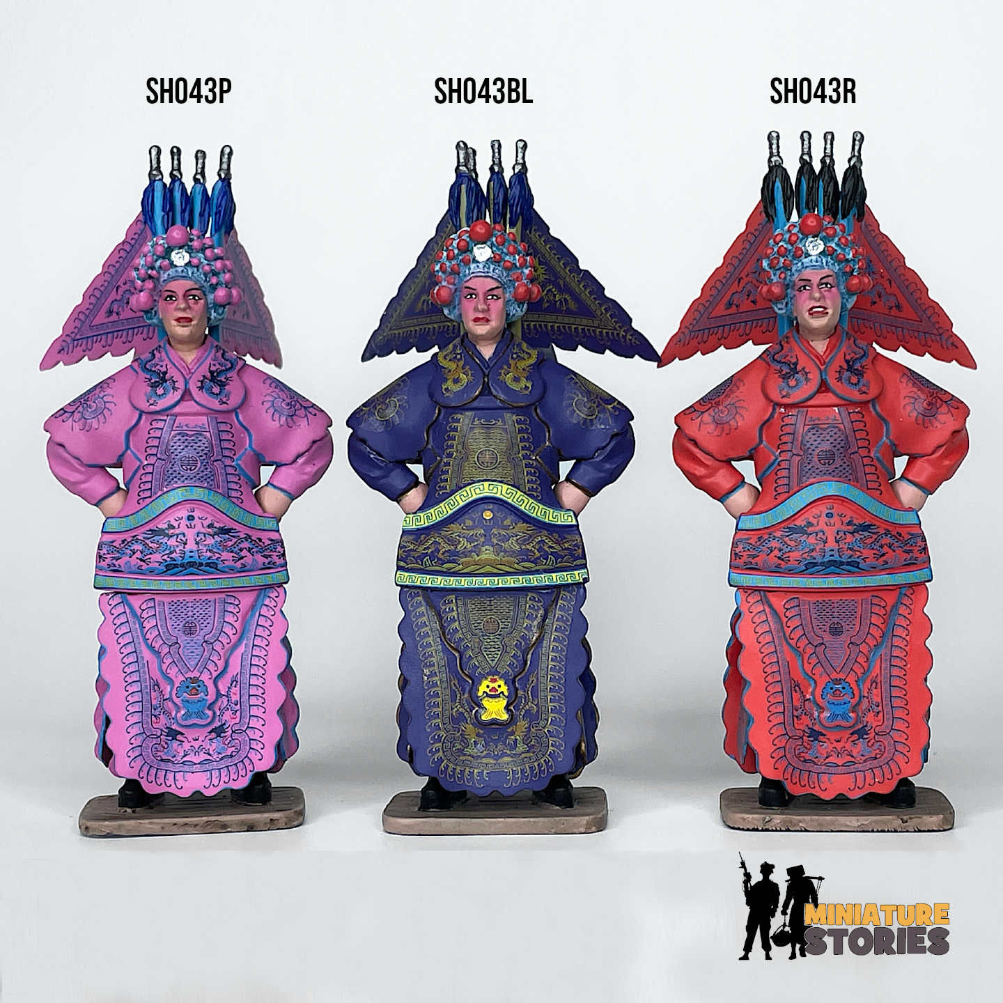 京剧将军俑-粉色