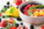 Bowl of healthy fruits and nuts