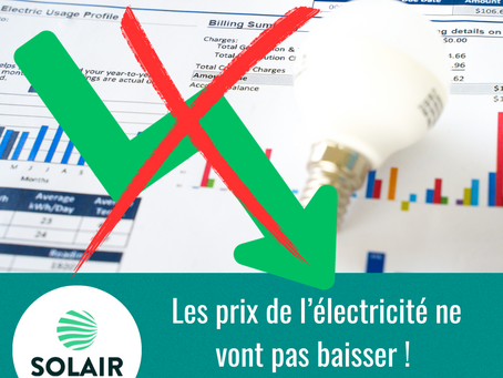 Les prix de l’électricité ne vont pas baisser