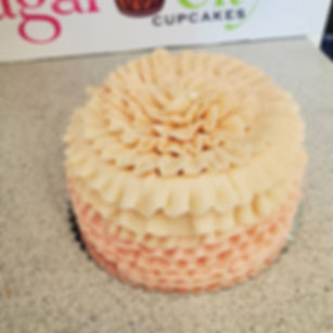 6" Ruffle Buttercream Cake