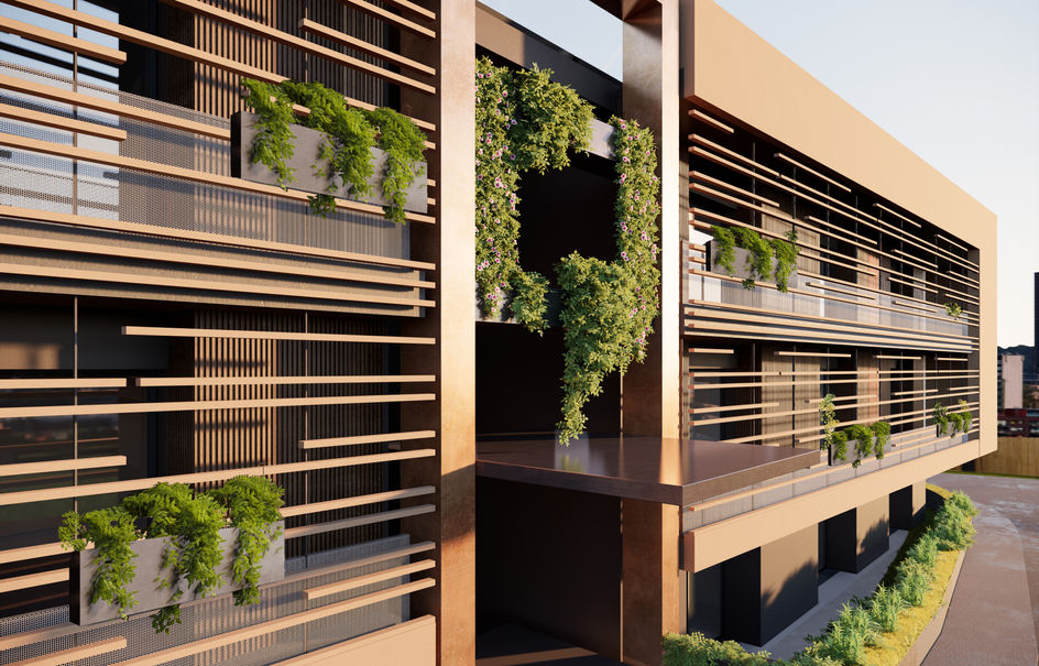 Concept concorso per il progetto di una residenza collettiva a San Patrignano - dettaglio portale di ingresso