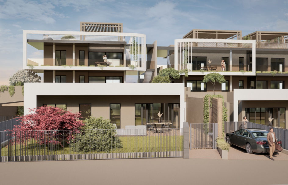 Progetto di complesso residenziale di lusso alle pendici del Colle dei Pini, vicino alle discoteche di Riccione, in una zona pacifica e tranquilla, un'architettura moderna, contemporanea, green e innovativa a Riccione.