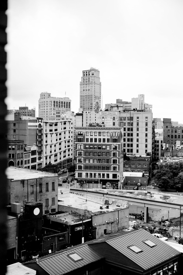 Detroit skylight form polish wedding in Detroit