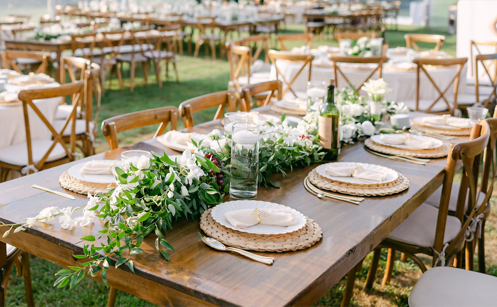 Outdoor tented wedding reception near Lake St.Claire